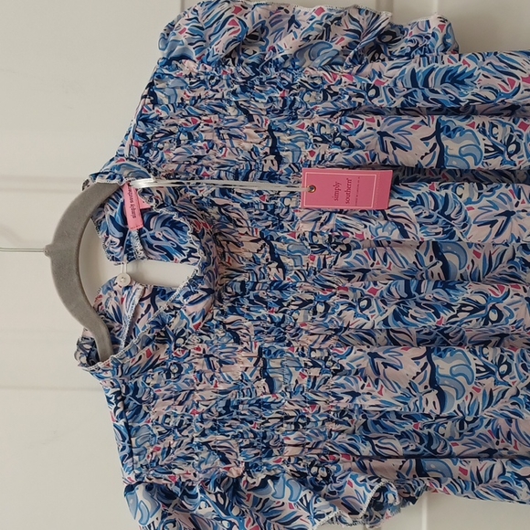 SALE NEW Simply Southern leaf smock dress NWT - Picture 2 of 8